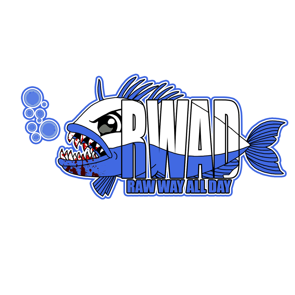 Raw Way MasKCot - Blue Fish (T-Shirt)